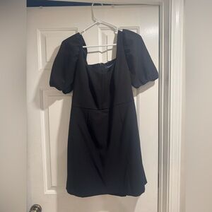 French Connection dress - black, puff sleeve, square neck line, size 10 - NWT!!